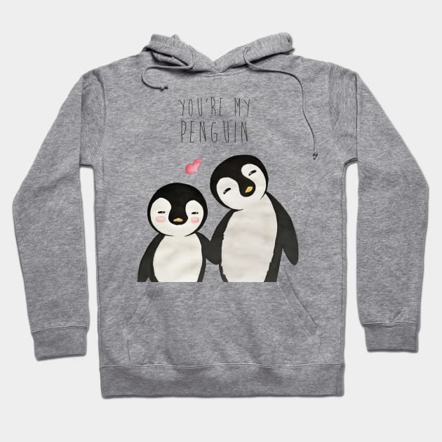 You're my Penguin | When Penguins are in Love Hoodie by applebubble